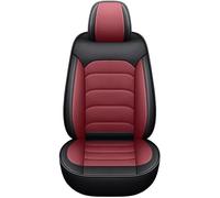 DSSJDKH Car Seat Protector 1PCS Driver Leather Luxury Breathable Car Seat Cover Interior Protector Accessories For Fiat For Grande For Punto(Black Red 4pcs)