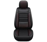 DSSJDKH Car Seat Protector 1PCS Full Set Leather Car Seat Cover Interior Protector Accessories For Dodge For Charger For RAM 1500(Black,Front)