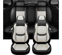 DSSJDKH Car Seat Protector For Nissan For Versa For Note E12 Leather Luxury Car Seat Covers Interior Protector Accessories(Off white)