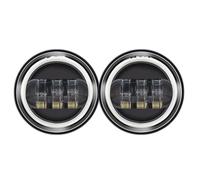 DSSJDKH LED Headlight Assembly For FLSTS For Heritage For Springer 2003 2PCS 4.5 Inch Waterproof Motorcycle Led Fog Light(With halo)