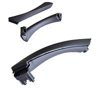 DSSJDKHJ ABS PC Interior Door Pull Handle Inside Panel With Cover Trim Car Asseccories For 3 Series E90 E91 E92 Inside Interior Door Handle(Black-Left)