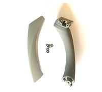 DSSJDKHJ Inner Door Handle Panel Pull Trim Cover For E90 E91 For 3-Series Sedan 51417230850 51419150335 51419150340 Inside Interior Door Handle(Gray(one the left))