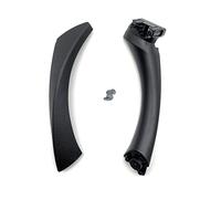 DSSJDKHJ Interior Door Pull Handle For 3 Series E90 E91 E92 316 318 320 325 328i 2005-2012 With Cover Trim Replacement Inside Interior Door Handle(Black(one the left))