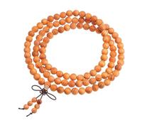 dssmboom 108 Mala Beads Bracelet Handmade Tibetan Buddhist Prayer Beads Necklace Natural Wood Beads Bracelet for Meditation, 8mm, Imperial Blood Dragon Wood, No Gemstone