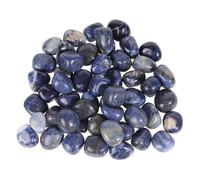 dssmboom 1Pound Natural Tumbled Crystal Stone for Vase Fillers, Decorative Stones for Home Office, Sodalite