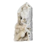 dssmboom Irregular Crystal Point Stone Wand for Meditation Rock Quartz Crystal Cluster Geode Tower for Home Decor Mineral Specimen, 2.17"-3.55"