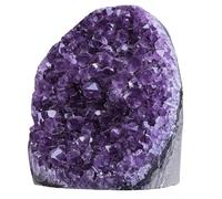 dssmboom Natural Amethyst Crystal Cluster Specimen for Meditation Chakra Balancing, Irregular Rough Stone Geode Quartz Home Decor for Wealth & Good Luck, 1.32-1.54 lb
