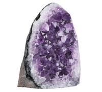 dssmboom Natural Amethyst Crystal Cluster Specimen for Meditation Chakra Balancing, Irregular Rough Stone Geode Quartz Home Decor for Wealth & Good Luck, 1.98-2.2 lb