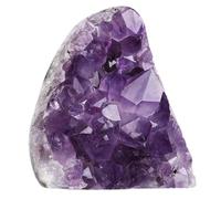 dssmboom Natural Amethyst Crystal Cluster Specimen for Meditation Chakra Balancing, Irregular Rough Stone Geode Quartz Home Decor for Wealth & Good Luck, 0.44-0.66 lb
