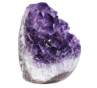 dssmboom Natural Amethyst Crystal Cluster Specimen for Meditation Chakra Balancing, Irregular Rough Stone Geode Quartz Home Decor for Wealth & Good Luck, 1.76-1.98 lb