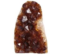 dssmboom Natural Raw Citrine Crystal Cluster Mineral Specimen for Meditation and Chakra Balancing, Decorative Feng Shui Stone Citrine Geode Cluster for Wealth, 301g-400g