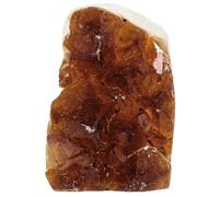 dssmboom Natural Raw Citrine Crystal Cluster Mineral Specimen for Meditation and Chakra Balancing, Decorative Feng Shui Stone Citrine Geode Cluster for Wealth, 101g-200g