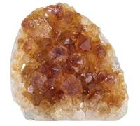 dssmboom Natural Raw Citrine Crystal Cluster Mineral Specimen for Meditation and Chakra Balancing, Decorative Feng Shui Stone Citrine Geode Cluster for Wealth, 51g-100g