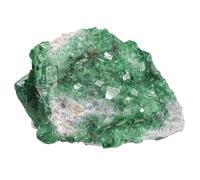 dssmboom Natural Raw Fluorite Crystal Cluster Mineral Specimen for Collection, Madagascar Stone Green Fluorite Rough Geode Crystal for Meditation Home Office Decor, 0.22-0.44 lb