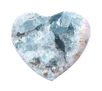 dssmboom Natural Rough Blue Celestite Crystal Mineral Specimen for Crystal Collection, Irregular Geode Celestine Raw Stone for Home Office Decor & Chakra Balancing, 1.77"-2.95"