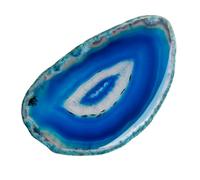 dssmboom Set of 10 Natural Agate Slices Stone for Home Decoration Place Cards, Irregular Geode Agate Stone for Jewelry Making, Blue