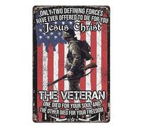 DSSWAK Aluminium Metal Tin Sign Wall Art Only Two Defining Forces Have Ever Offered To Die For You Retro Look Home Club Bar Wall Art Decoration Metal Tin Sign 8 X 12 Inch, Vintage 6999