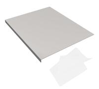 DStainless Steel Chopping Board 40x30 cm with Counter Lip with Non-Slip Mat | Metal Chopping Board for Kitchen, Dough Pastry Worktop Saver, for Kneading Rolling Food Prep Baking and Kitchen Use
