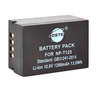 DSTE 10.8V 1200mAh NP-T125 Rechargeable Li-ion Battery Compatible for Fujifilm GFX 50S GFX50S GFX 50R GFX50R GFX 100 Camera and Fujifilm VG-GFX1 Vertical Battery Grip