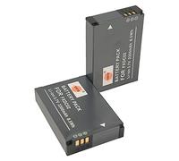 DSTE 2-Pack Battery Compatible for FXDC02 Drift HD Ghost DSLR Digatal Camera