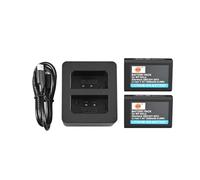 DSTE 2-Pack BP-SCL5(7.4V/1200mAh) Battery + Dual USB Charger Compatible for LEICA M10,M10-R,M10R,M10-P,M10P