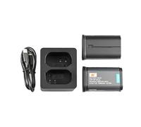 DSTE 2-Pack BP-SCL6(7.2V/2600mAh) Battery + Dual USB Charger Compatible for LEICA Q2,Q3,Q343,SL2,SL2-S,SL3,SL3-S