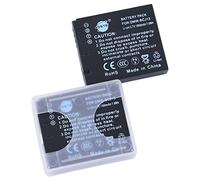 DSTE 2-Pack DMW-BCJ13 Spare Battery Compatible with Panasonic DMW-BCJ13E Lumix DMC-LX5 DMC-LX5GK DMC-LX5K DMC-LX5W DMC-LX55 DMC-LX7 DMC-LX7W Leica D-LUX5 D-LUX6 Camera as DMW-BCJ13PP