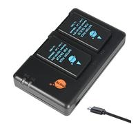 DSTE 2-Pack EN-EL20 Battery and Micro USB Dual Charger Compatible with EN-EL20 and Nikon Coolpix A, 1 J1, 1 J2, 1 J3, 1 AW1, 1 S1 Digital Cameras