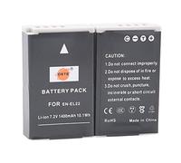 DSTE 2-Pack EN-EL22(7.2V 1400mAh) Rechargeable Li-ion Battery Compatible for Nikon 1 J4 Nikon 1 S2 Camera