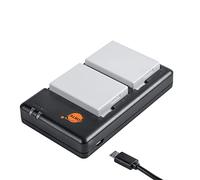 DSTE 2-Pack LP-E8 Battery and Micro USB Dual Charger Compatible with LP-E8 and Canon EOS 550D 600D 650D 700D Kiss X4 Kiss X5 Kiss X6i X7i Rebel T2i T3i T4i T5i Digital Camera