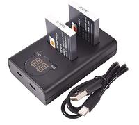 DSTE (2-Pack) NB-6L Battery and Dual Charger Compatible with Canon SX510 HS, SX280 HS, SX500 IS
