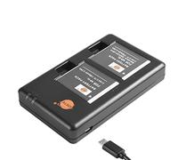 DSTE 2-Pack NB-6L Battery and Micro USB Dual Charger Compatible with NB-6L and Canon PowerShot SX170 IS,SX240 HS,SD980 IS,SD1200 IS,SD1300 IS,SD3500 IS,SD4000 IS,IXY 110 IS Camera as NB6L CB-2LY
