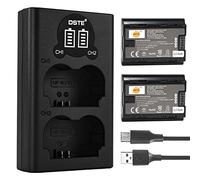 DSTE (2-Pack) NP-W235 Rechargerable Battery and Smart LED Dual USB Charger Compatible with Fujifilm X-H2 X-H2S X-T5 X-T4 Camera