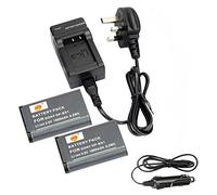 DSTE 2-Pack Spare Battery and DC134U Travel Charger Kit for Sony NP-BX1 ZV1 ZV-1 ZV-1F HDR-CX240E DSC-RX1 DSC-RX1B DSC-RX1R DSC-RX1R/B DSC-RX100