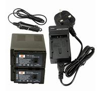DSTE 2-Pack VBG6 Battery and DC61U Travel Charger Compatible with Panasonic VW-VBG6 SDR-H48 H50 H68 H80 H90