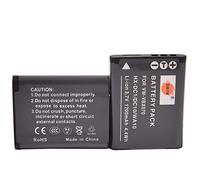DSTE 2-Pack VBX070 Rechargeable Battery Compatible with Panasonic HX-DC3GK HX-DC3K HX-WA10EG-A HX-WA10EG-D HX-WA10EG-K HX-WA10GK Camera as D-Li88 Sanyo DB-L80 PX1686 PX1686E-1BRS