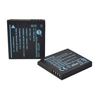 DSTE 2-Piece Replacement Battery Set DMW-BCK7E Battery Compatible with Panasonic DMC-FT20R FT25 FT25A FT25K FT25R FT25W FX77 FX77A FX77K FX77N