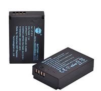 DSTE 2-Piece Replacement Battery Set LP-E12 Battery Compatible with Canon EOS M, M2, M10, 100D, Kiss X7, Rebel SL1