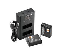 DSTE 2 x AHDBT-1301 AHDBT 1301 Replacement Battery + Dual USB Charger with LCD Display Compatible with AHDBT-1301PR, GoPrHer13