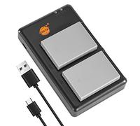 DSTE 2PCS BLN-1 Battery Charger Set Compatible for Olympus OM-D E-M1, OM-D E-M5, PEN E-P5, OM-D E-M5 II