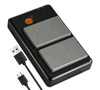 DSTE 2PCS BLS-5 Battery Charger Set Compatible for Olympus E-400 E-420 E-450 E-600 E-620