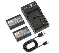 DSTE 2PCS BP-SCL1 Rechargeable Battery and USB Charger Compatible for Leica MM, M8, M9, M9-P, M9-M, M-E