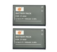 DSTE 2pcs CT-3650 Rechargeable Li-ion Battery for Contour GPS HD 1080P ContourHD Camcorder