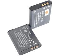 DSTE 2pcs DB-110 (3.7V 900mAh) Rechargeable li-ion Battery Compatible for Ricoh GR III, GR IIIx, WG-6, G900, G900SE
