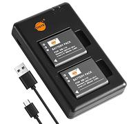 DSTE 2PCS DB-110 Battery & Charger Compatible for Ricoh GR III, WG-6, G900, G900SE
