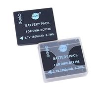 DSTE 2PCS DMW-BCF10E DMW-BCF10 Li-ion Battery Compatible with Panasonic Lumix DMC-FC25 DMC-FH1 DMC-FT1 DMC-FT3 DMC-FT4 DMC-FX40 DMC-FX48 DMC-FX68 DMC-FX500