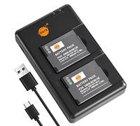 DSTE 2PCS DMW-BCM13 Battery Charger Set Compatible for Panasonic Lumix DMC-LZ40,DMC-TZ40,DMC-TZ55,DMC-TZ60