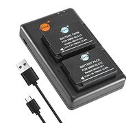 DSTE 2PCS DMW-BLC12 Battery Charger Set Compatible for Panasonic Lumix DMC-G7 Camera