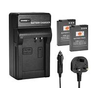 DSTE 2PCS EN-EL12 ENEL12 (1600mAh/3.7V) Battery and Charger Kit Compatible with Nikon Coolpix S620 S630 S6000 S6100 S6200 S6300 S8000 S9050 S9100 AW100 AW120s