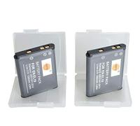 DSTE® 2pcs EN-EL19 Rechargeable Li-ion Battery for Nikon Coolpix S100, S2500, S2600, S2700, S2750, S3100, S3200, S3300, S3400, S3500, S4100, S4150, S4200, S4300, S4400, S5200, S6400, S6500, S6600 Digital Cameras